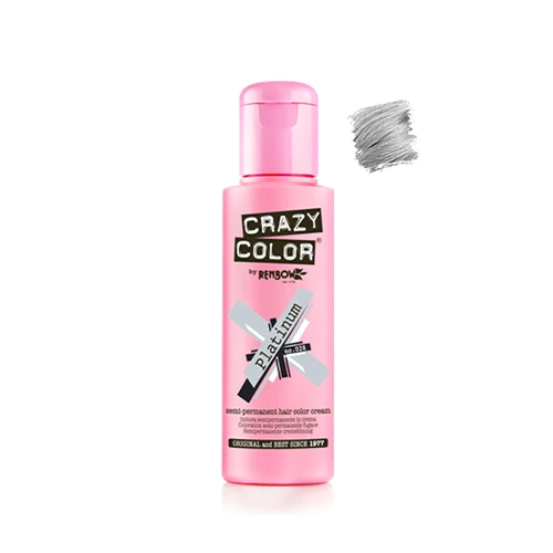 Crazy Color N°28 Platinium 100ml 1 Crazy Color N°28 Platinium 100ml
