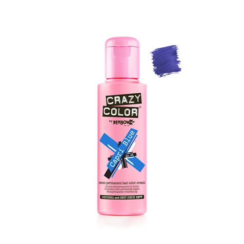 Crazy Color N°44 Capri Blue 100ml 1 Crazy Color N°44 Capri Blue 100ml