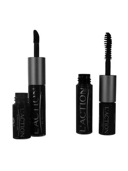 Mascara Et Gloss Cheveux Noir Semi-permanent 3 + 6 Ml 1 Mascara Et Gloss Cheveux Noir Semi-permanent 3 + 6 Ml