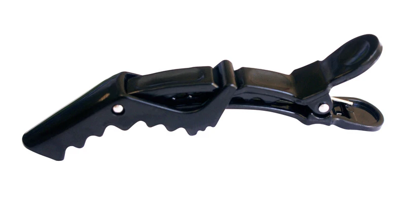 6 Pinces Alligator Noires 1 6 Pinces Alligator Noires