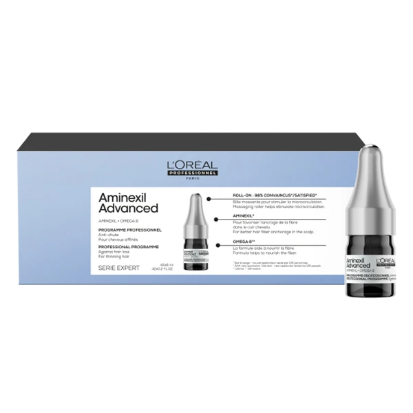 Ampoule Anti-Chute Aminexil Advanced Serie Expert L'Oréal Professionnel 10x6ml 1 Ampoule Anti-Chute Aminexil Advanced Serie Expert L'Oréal Professionnel 10x6ml